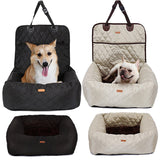 2-in-1 Dog Car Seat & Carrier | Folding Pad, Thickened Bed for Travel & Home