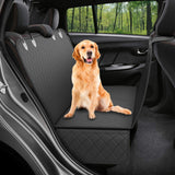 Dog Car Seat Cover Hammock with Mesh Window | Waterproof Pet Carrier Protector for Rear Seat