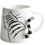 WHIMSICAL JAPANESE CERAMIC MUG: INSPIRED BY PETS AND PURR-FECTION - PS Café