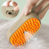 3-in-1 Electric Pet Brush Steam Groom Massage for Cats and Kittens