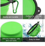 FOLDABLE SILICONE DOG & CAT BOWLS - PORTABLE FOOD & WATER CONTAINER FOR TRAVEL & WALKING - PS Café