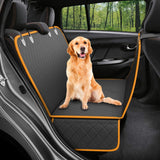 Dog Car Seat Cover Hammock with Mesh Window | Waterproof Pet Carrier Protector for Rear Seat