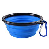 FOLDABLE SILICONE DOG & CAT BOWLS - PORTABLE FOOD & WATER CONTAINER FOR TRAVEL & WALKING - PS Café