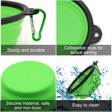 FOLDABLE SILICONE DOG & CAT BOWLS - PORTABLE FOOD & WATER CONTAINER FOR TRAVEL & WALKING - PS Café