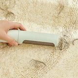 PET HAIR REMOVER ROLLER EXHIBIT HOW TO USE THE ROLLER TO REMOVE HAIR FROM A RUG