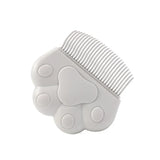 Cat Hair Removal Massaging Shell Comb Gray