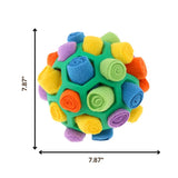 low feeder dog puzzle ball measuring 7.87 inches in diameter