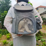 Lightweight dog bag featuring breathable mesh material