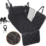 Dog Car Seat Cover Hammock with Mesh Window | Waterproof Pet Carrier Protector for Rear Seat