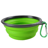 FOLDABLE SILICONE DOG & CAT BOWLS - PORTABLE FOOD & WATER CONTAINER FOR TRAVEL & WALKING - PS Café