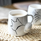 WHIMSICAL JAPANESE CERAMIC MUG: INSPIRED BY PETS AND PURR-FECTION