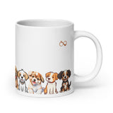 Cute Puppy face full wrap on the mug bottom