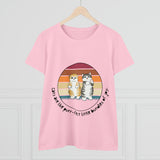 Feline Fashion Delight: Women's T-Shirt Soft Cotton Cat Lover Gift