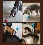 Dog Toy silicon suction cup 2-in-1 toy