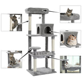 CAT TREE TOWER CONDOS HOUSE WITH SCRATCHERING POST