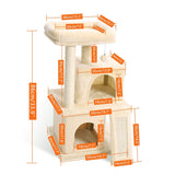 CAT TREE TOWER CONDOS HOUSE WITH SCRATCHERING POST