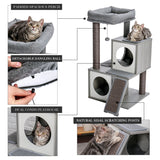 CAT TREE TOWER CONDOS HOUSE WITH SCRATCHERING POST